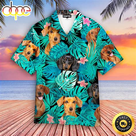 dog aloha shirt|More.